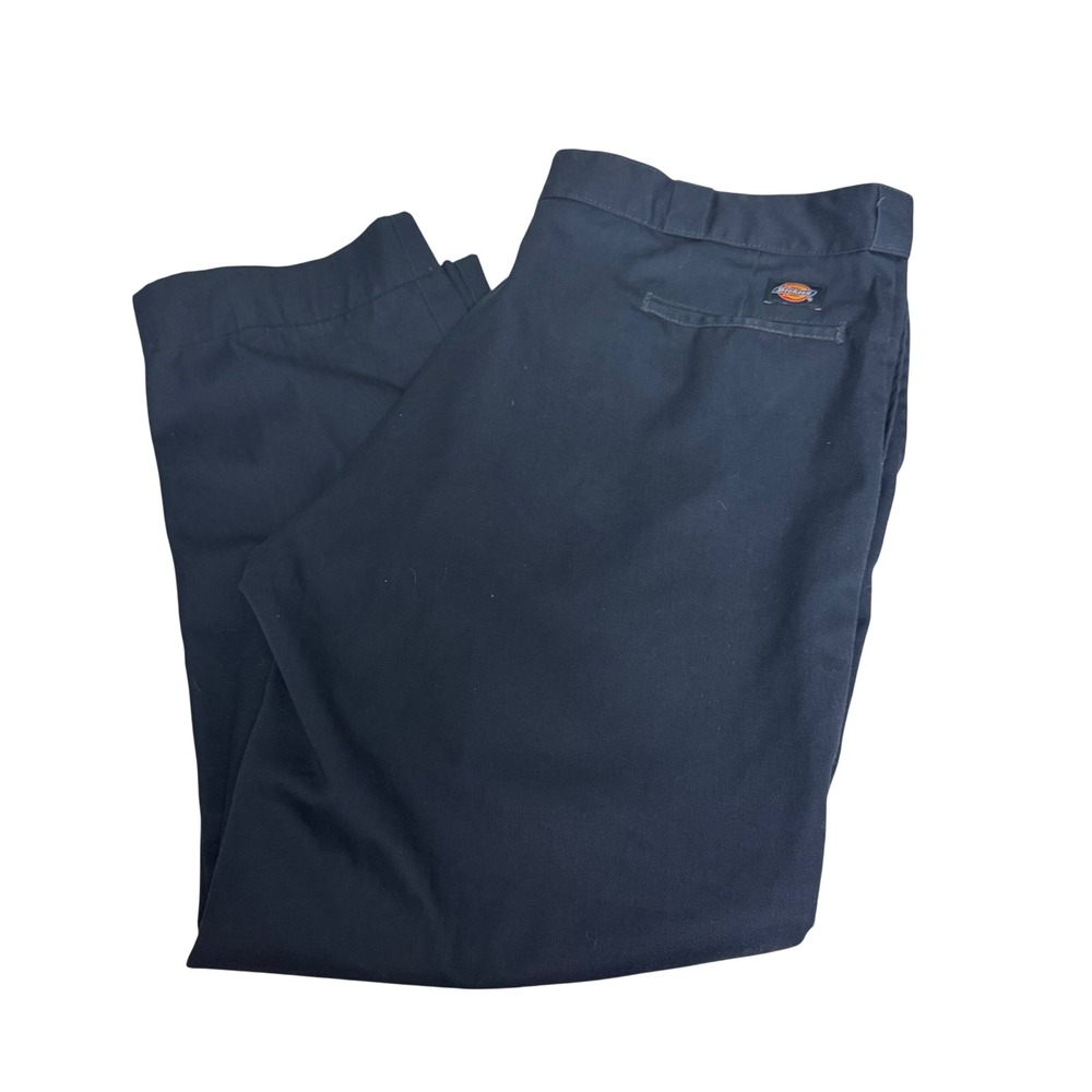Dickies 874 Original Fit Work Pants Mens 44 Dark Navy Blue Straight Leg